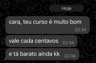 Depoimento de aluno
