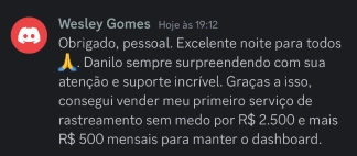 Depoimento de aluno